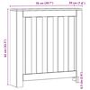 vidaXL Κάλυμμα Καλοριφέρ Αρτισιανή Δρυς 78x20x82 εκ Επεξεργασμένο Ξύλο