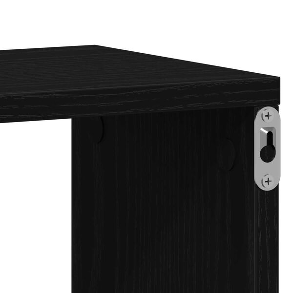 vidaXL Ράφι Τοίχου - Μαύρη Δρυς, 85 x 16 x 52.5 εκ., Φτιαγμένο από Επεξεργασμένο Ξύλο