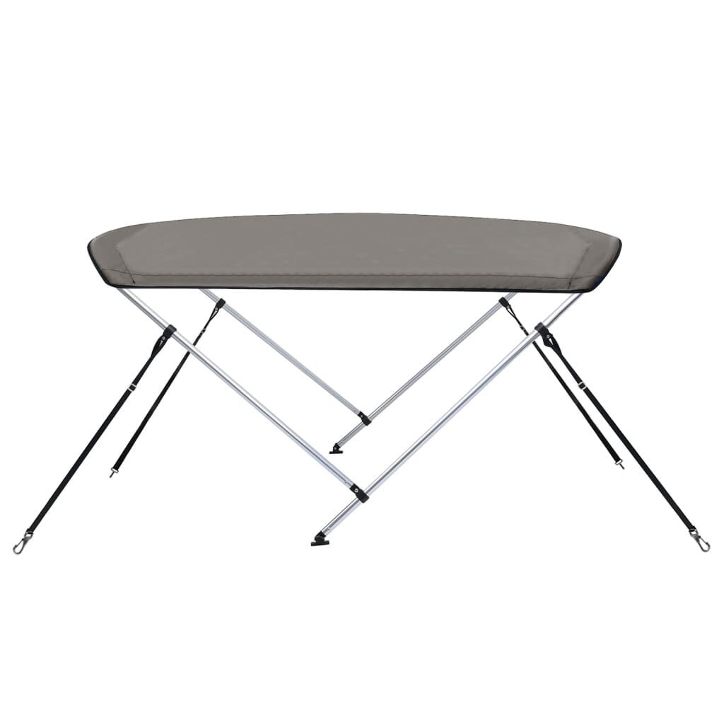 vidaXL Τέντα Σκάφους με 2 Αψίδες Γκρι 150x120x110 εκ.