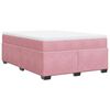 vidaXL &Kappa;&rho;&epsilon;&beta;ά&tau;&iota; Boxspring &mu;&epsilon; &Sigma;&tau;&rho;ώ&mu;&alpha; &Rho;&omicron;&zeta; 140x190 &epsilon;&kappa;. &Beta;&epsilon;&lambda;&omicron;ύ&delta;&iota;&nu;&omicron;