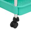 vidaXL Τρόλεϊ Κουζίνας 5 Επιπέδων Τιρκουάζ 42 x 29 x 128εκ. Σίδερο/ABS