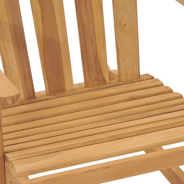 vidaXL Κουνιστή Πολυθρόνα Adirondack από Μασίφ Ξύλο Teak