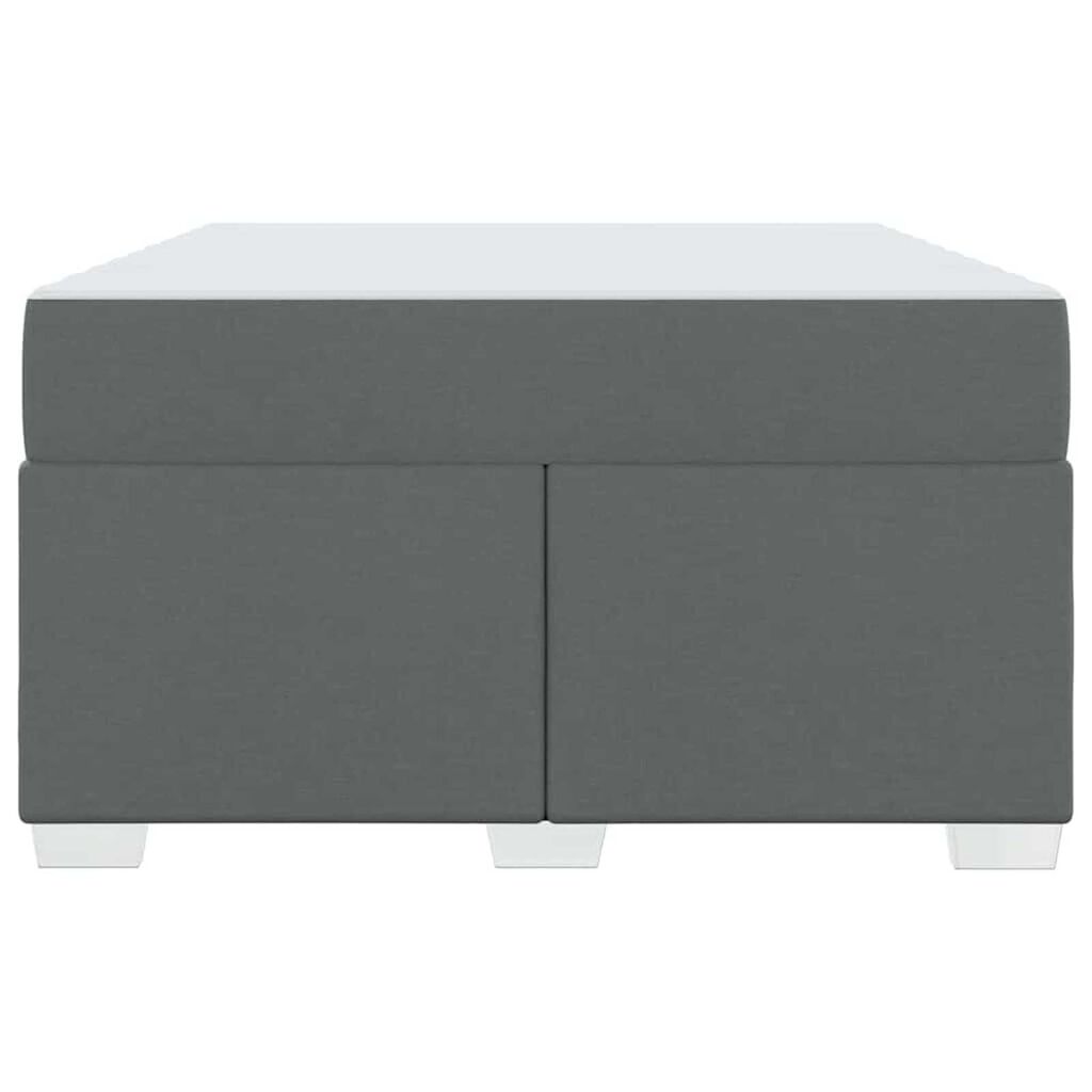 vidaXL Σκελετός Κρεβατιού Σκούρο γκρι 120 x 200 cm ύφασμα