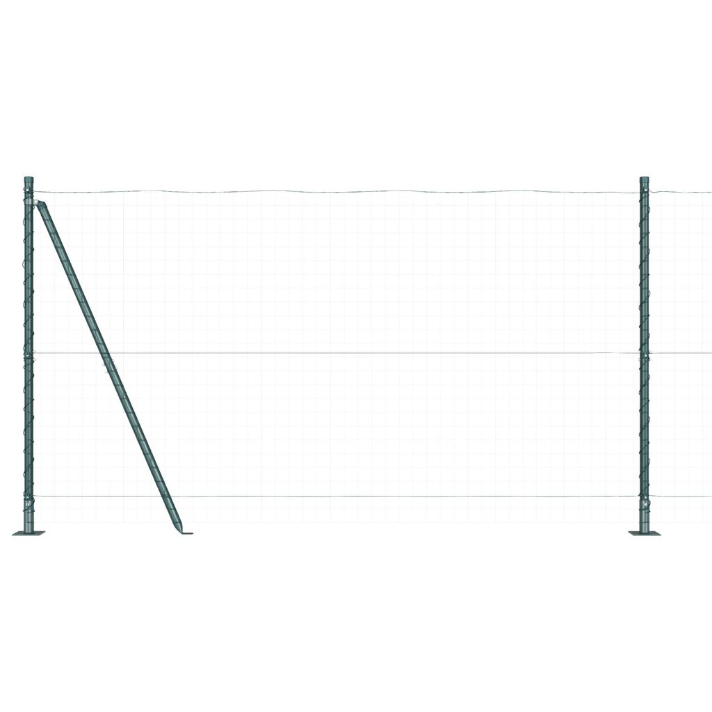 vidaXL Στερεά Κολωνακια με Βάσεις 13 τμχ Ø32mm 68,5cm Γαλβανισμένο Ατσάλι