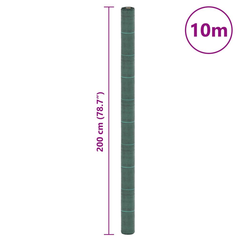 vidaXL Μεμβράνη Εδαφοκάλυψης Πράσινη 2x10 μ. από Πολυπροπυλένιο
