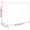 vidaXL Γραφείο Καφέ Δρυς 90 x 40 x72 εκ. από Επεξεργασμένο Ξύλο