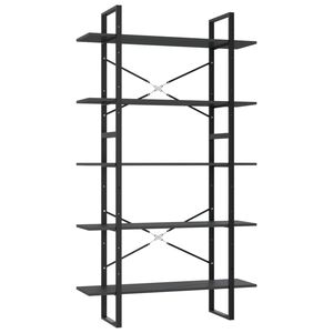 vidaXL &Beta;&iota;&beta;&lambda;&iota;&omicron;&theta;ή&kappa;&eta; &mu;&epsilon; 5 &Rho;ά&phi;&iota;&alpha; &Gamma;&kappa;&rho;&iota; 100 x 30 x 175 &epsilon;&kappa;. &alpha;&pi;ό &Epsilon;&pi;&epsilon;&xi;. &Xi;ύ&lambda;&omicron;