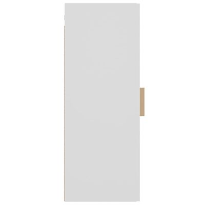 vidaXL Ντουλάπι Τοίχου Κρεμαστό Λευκό 34,5x34x90 εκ Επεξ. Ξύλο