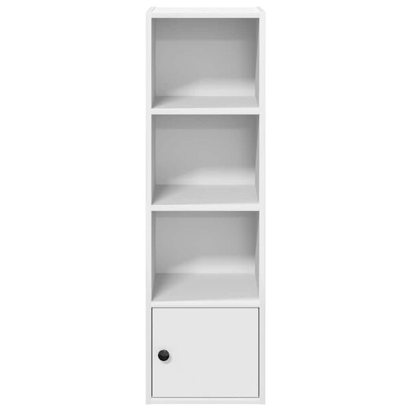vidaXL Βιβλιοθήκη Λευκό 31x24x102 cm Ξύλο μηχανικής κατασκευής