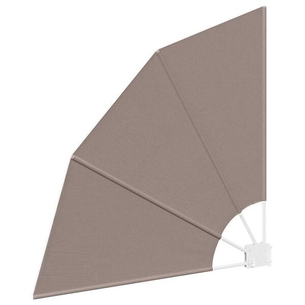 vidaXL Αδιάφανο σκίαστρο μπαλκονιού Taupe 115 x 115 εκ ύφασμα