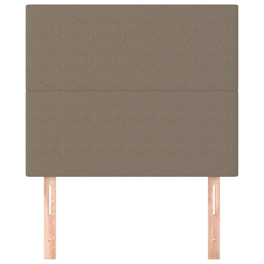 vidaXL Κεφαλάρια Κρεβατιού 2 τεμ. Taupe 80 x 5 x 78/88 εκ. Υφασμάτινο