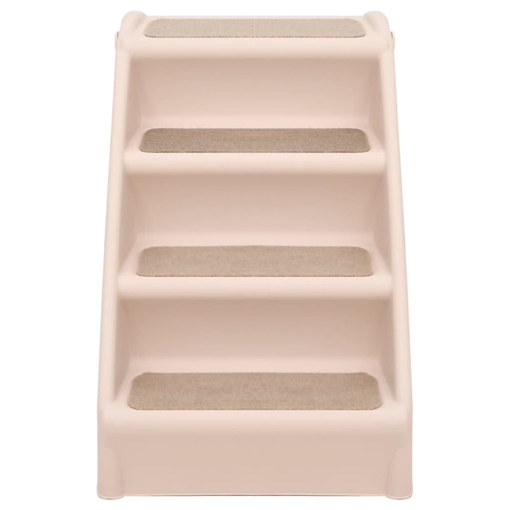 vidaXL Σκαλάκια για Σκύλους Πτυσσόμενα Κρεμ 62 x 40 x 49,5 εκ.