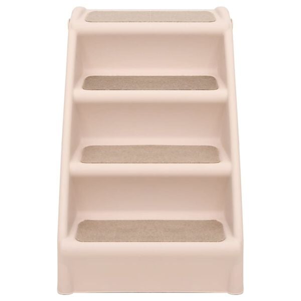 vidaXL Σκαλάκια για Σκύλους Πτυσσόμενα Κρεμ 62 x 40 x 49,5 εκ.