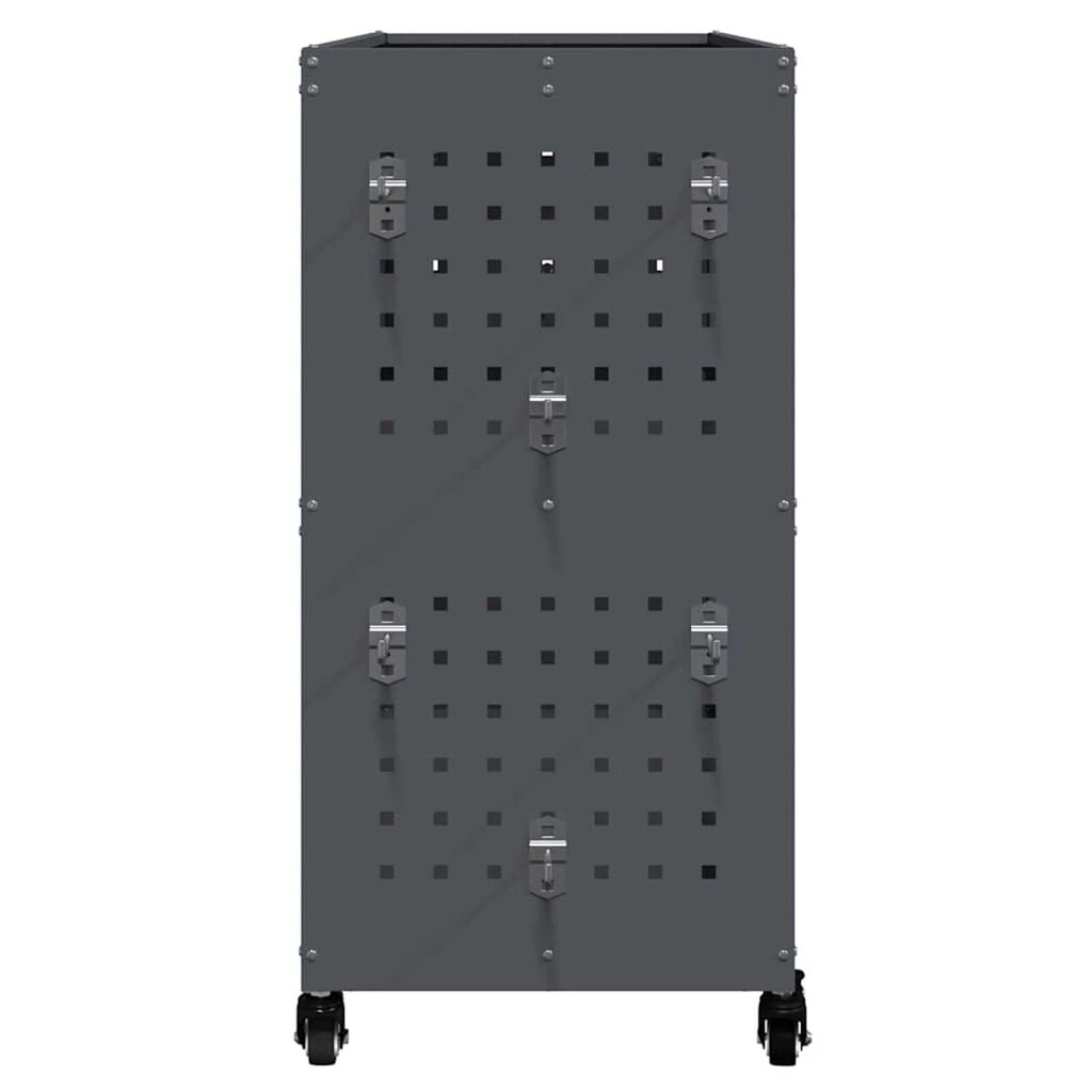 vidaXL Καρότσι εργαλείων με ράφι Ανθρακί 75 x 35 x 73 εκ. Κρύα χάλυβας