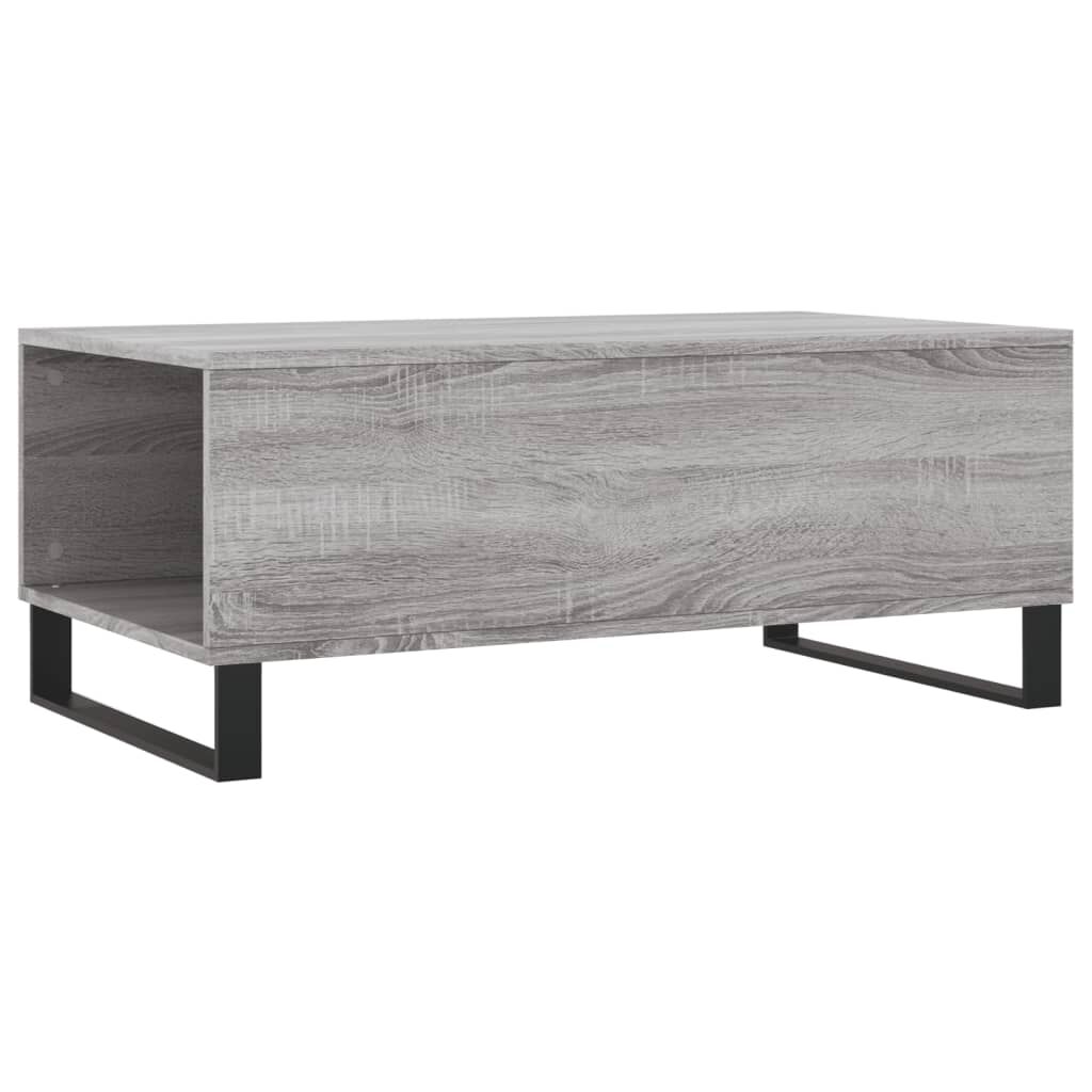 vidaXL Τραπεζάκι Σαλονιού Γκρι Sonoma 90x50x36,5εκ. Επεξεργασμένο Ξύλο