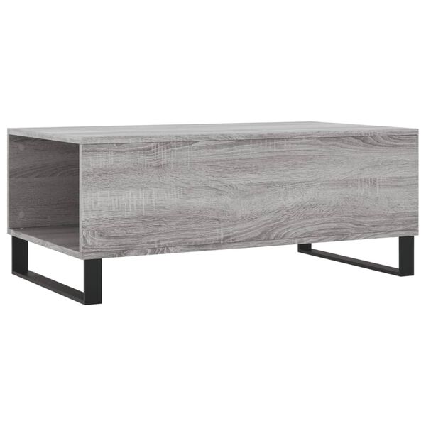 vidaXL Τραπεζάκι Σαλονιού Γκρι Sonoma 90x50x36,5εκ. Επεξεργασμένο Ξύλο