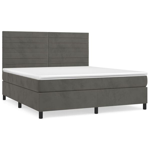 vidaXL &Kappa;&rho;&epsilon;&beta;ά&tau;&iota; Boxspring &mu;&epsilon; &Sigma;&tau;&rho;ώ&mu;&alpha; &Sigma;&kappa;&omicron;ύ&rho;&omicron; &Gamma;&kappa;&rho;&iota; 160x200 &epsilon;&kappa;. &Beta;&epsilon;&lambda;&omicron;ύ&delta;&iota;&nu;&omicron;