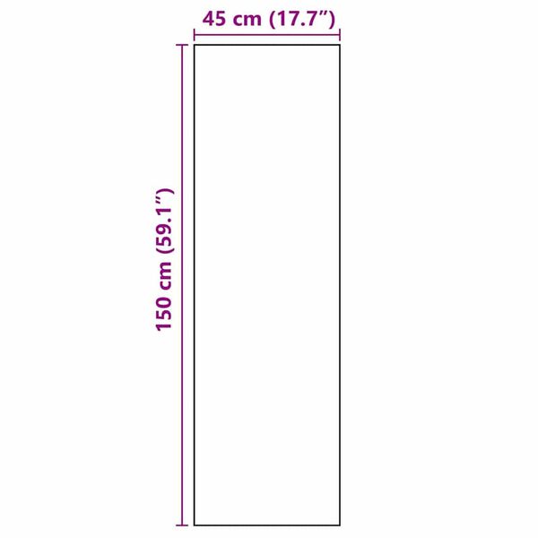 vidaXL Χαλί Κουζίνας Other Χώρος του Σεφ 45 x 150 cm Βελούδο