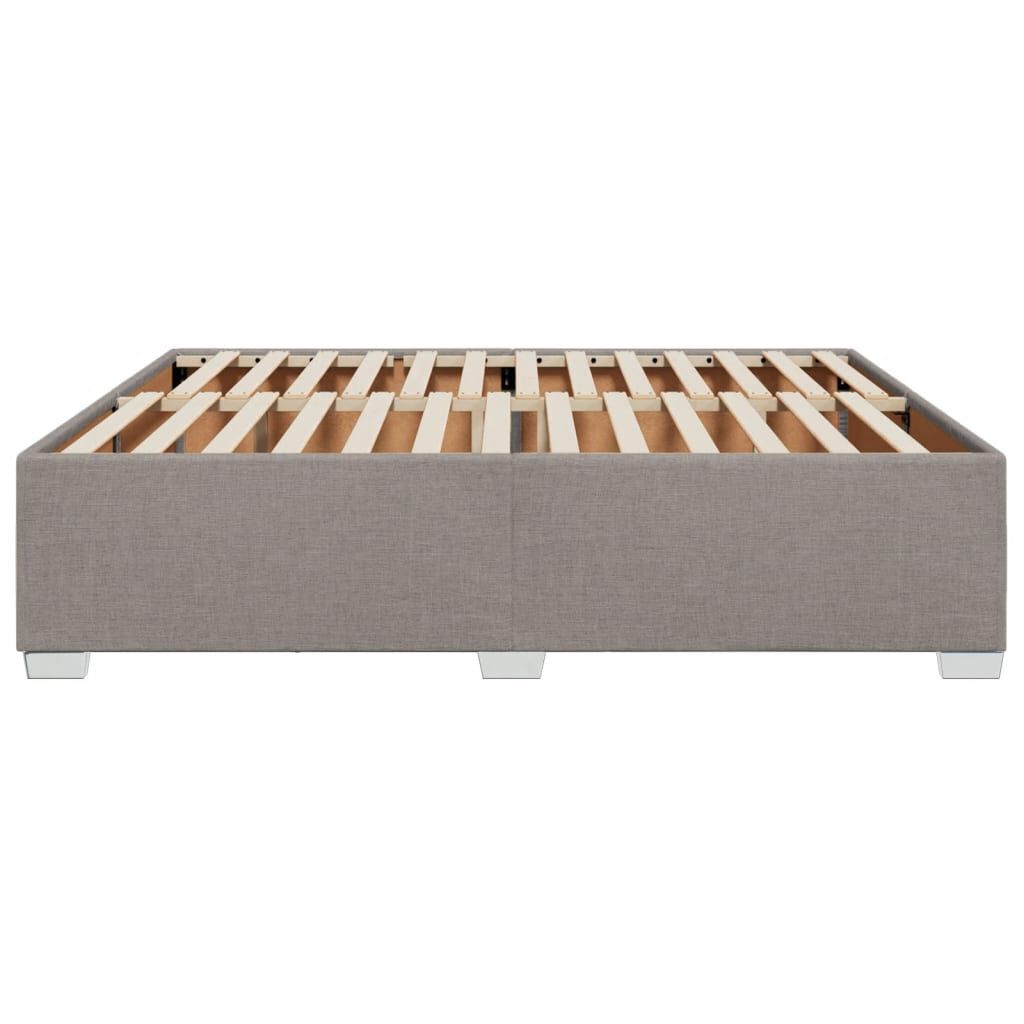 vidaXL Σκελετός Κρεβατιού Χωρίς Στρώμα Taupe 180x200 εκ. Υφασμάτινο