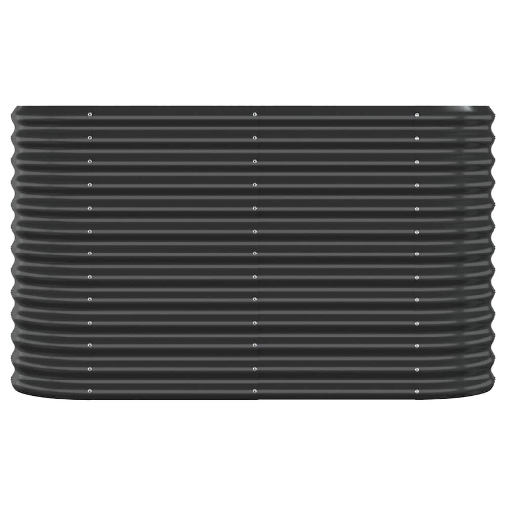 vidaXL Ζαρντινιέρα Ανθρακί 114x40x68 εκ Ατσάλι με Ηλεκτρ. Βαφή Πούδρας