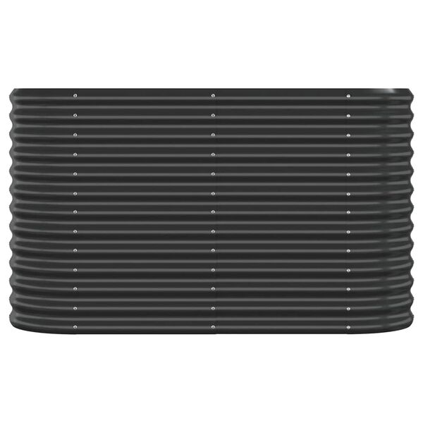 vidaXL Ζαρντινιέρα Ανθρακί 114x40x68 εκ Ατσάλι με Ηλεκτρ. Βαφή Πούδρας
