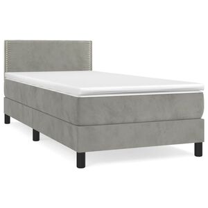 vidaXL &Kappa;&rho;&epsilon;&beta;ά&tau;&iota; Boxspring &mu;&epsilon; &Sigma;&tau;&rho;ώ&mu;&alpha; &Alpha;&nu;&omicron;&iota;&chi;&tau;ό &Gamma;&kappa;&rho;&iota; 90x200 &epsilon;&kappa;. &Beta;&epsilon;&lambda;&omicron;ύ&delta;&iota;&nu;&omicron;
