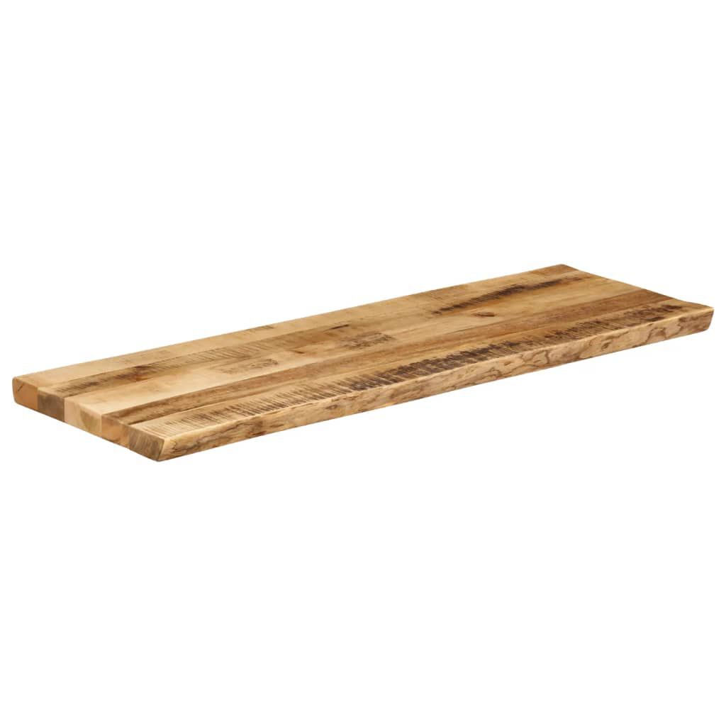 vidaXL Επιφάνεια Τραπεζιού 140x40x3,8 εκ. Live Edge Μασίφ Ξύλο Μάνγκο