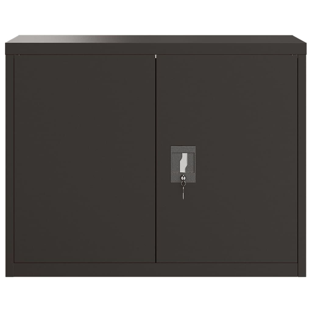 vidaXL Αρχειοθήκη Μαύρη 90 x 40 x 70 εκ. από Ατσάλι