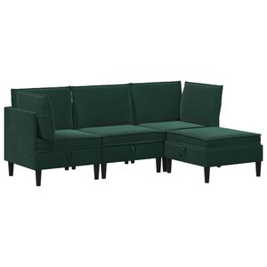 vidaXL &Sigma;&epsilon;&tau; &Epsilon;&pi;ί&pi;&lambda;&omega;&nu; &Sigma;&alpha;&lambda;&omicron;&nu;&iota;&omicron;ύ &mu;&epsilon; &mu;&alpha;&xi;&iota;&lambda;ά&rho;&iota; 4 pcs &Sigma;&kappa;&omicron;ύ&rho;&omicron; &Pi;&rho;ά&sigma;&iota;&nu;&omicron; &Beta;&epsilon;&lambda;&omicron;ύ&delta;&omicron;