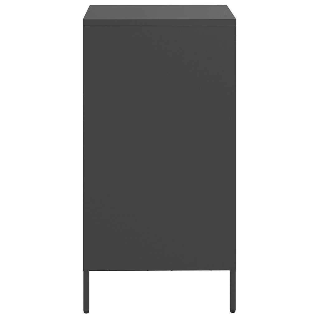vidaXL Ντουλάπι Μαύρο 35x39x73,5 εκ. από Χάλυβα Ψυχρής Έλασης