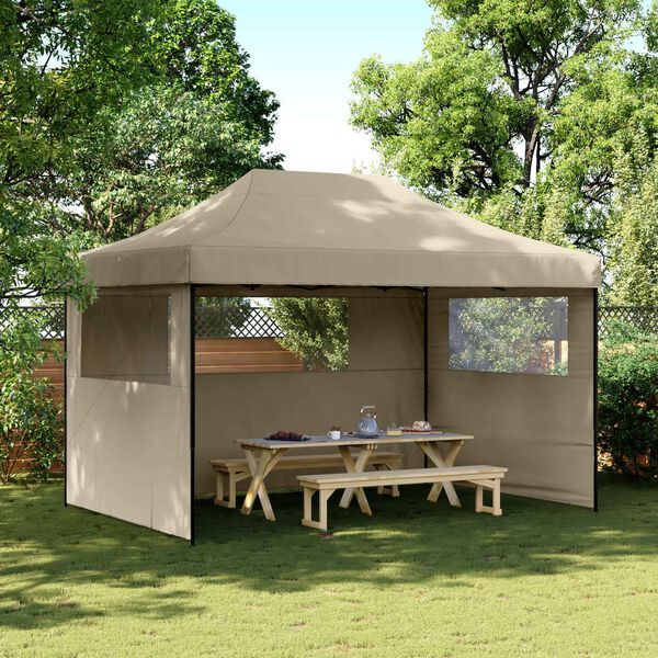 vidaXL &Sigma;&kappa;&eta;&nu;ή &Pi;ά&rho;&tau;&upsilon; Taupe 279 x 410 x 315 &epsilon;&kappa;. Ύ&phi;&alpha;&sigma;&mu;&alpha; Ό&xi;&phi;&omicron;&rho;&nu;&tau;