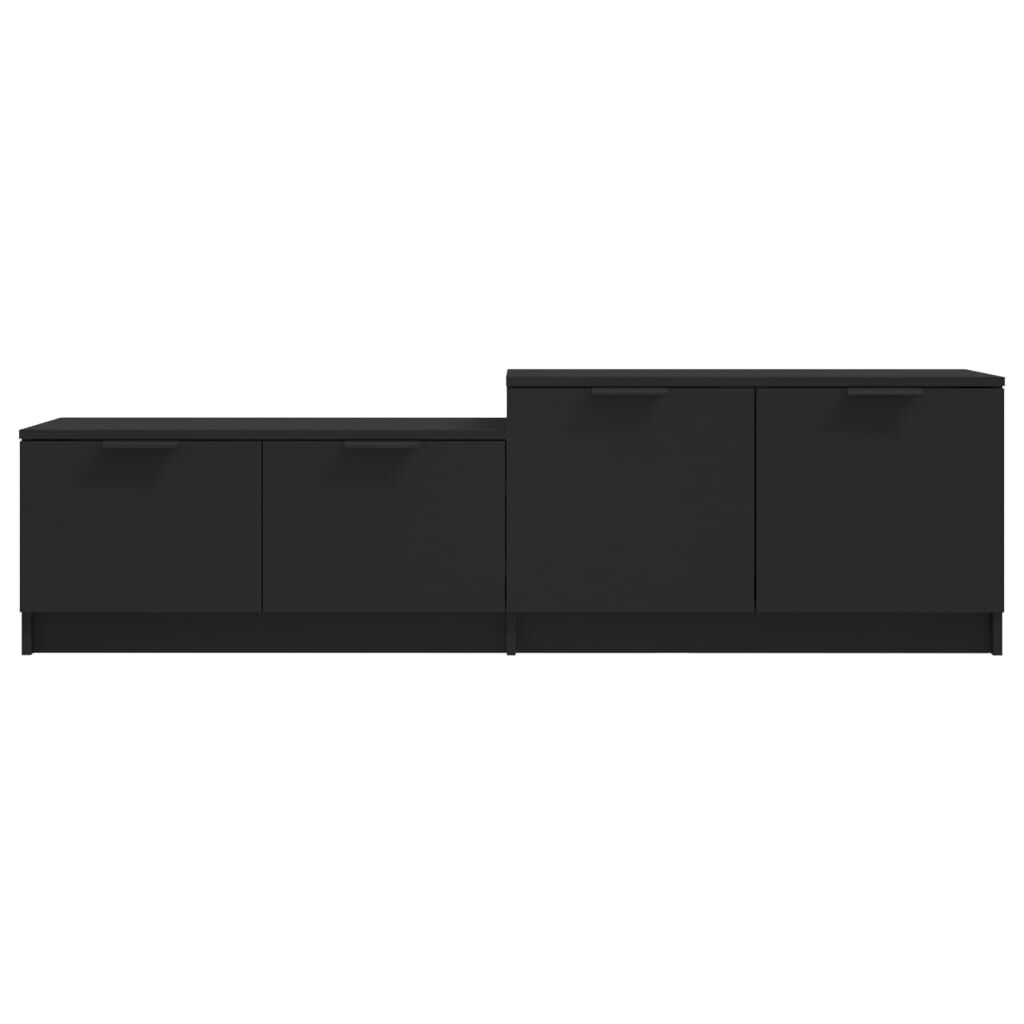 vidaXL Έπιπλο Τηλεόρασης Μαύρο 158,5x36x45 εκ. Επεξεργασμένο Ξύλο