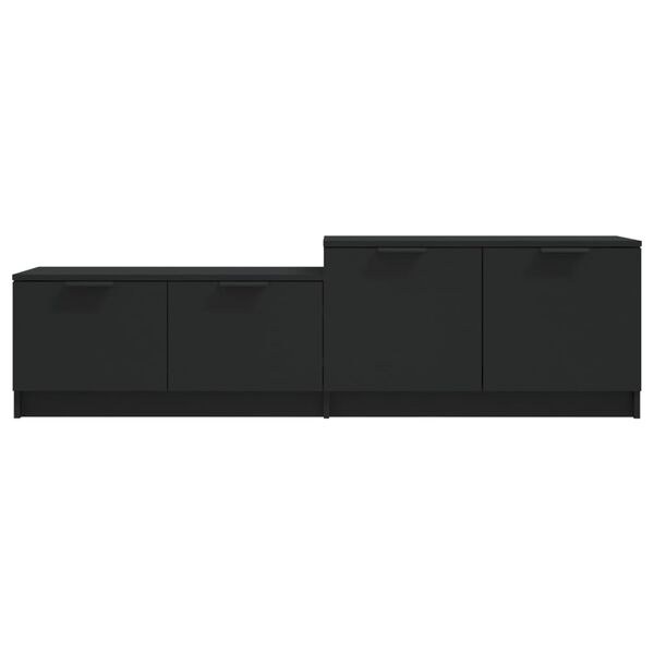 vidaXL Έπιπλο Τηλεόρασης Μαύρο 158,5x36x45 εκ. Επεξεργασμένο Ξύλο