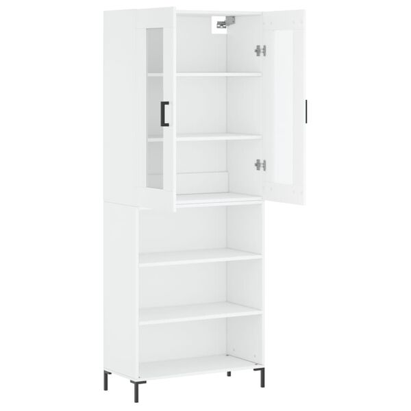 vidaXL Ντουλάπι Λευκό 69,5x34x180 εκ. από Επεξεργασμένο Ξύλο