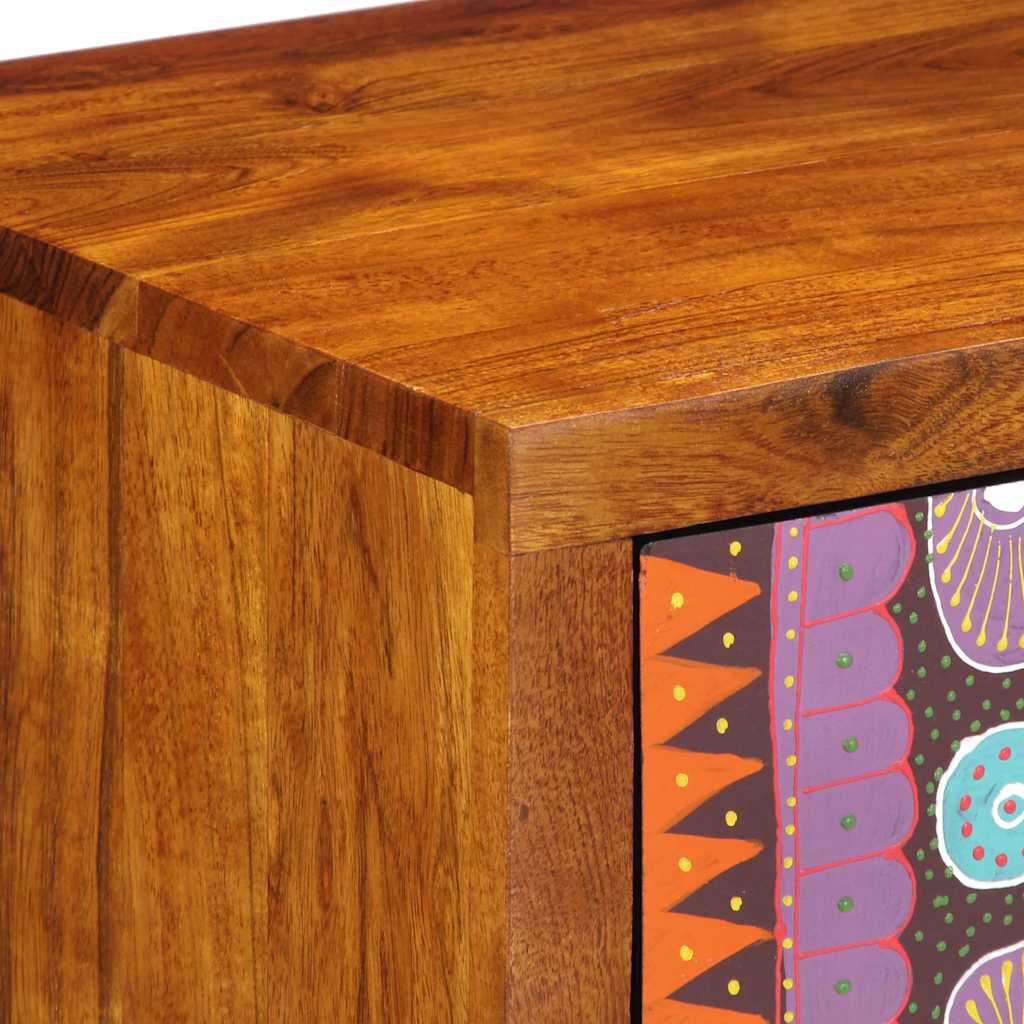 vidaXL Sideboard Πολύχρωμο 50x35x60 μασίφ ξύλο ακακίας