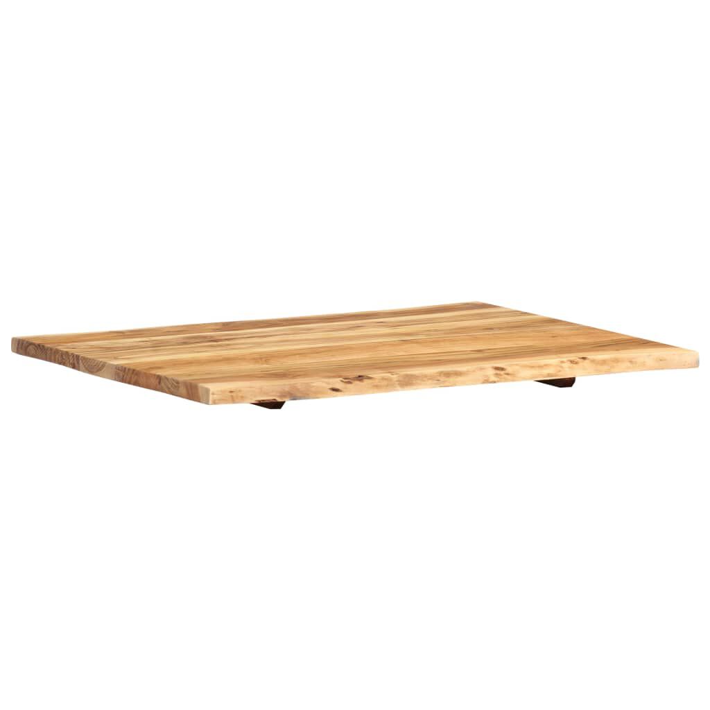 vidaXL Επιφάνεια Τραπεζιού 80 x (50-60) x 2,5 εκ. Μασίφ Ξύλο Ακακίας