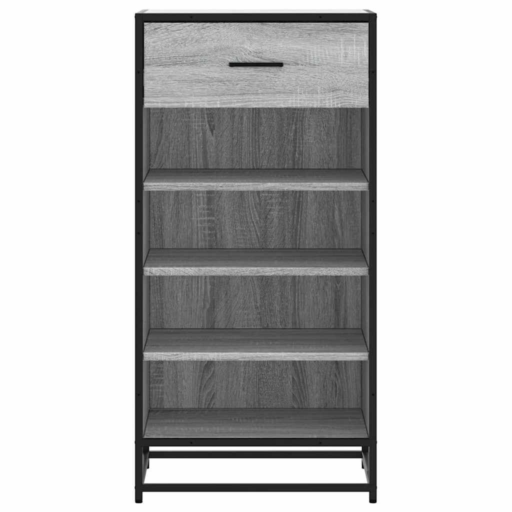 Ράφι παπουτσιών vidaXL Γκρι Sonoma 48x38x97,5 cm Κατασκευασμένο ξύλο