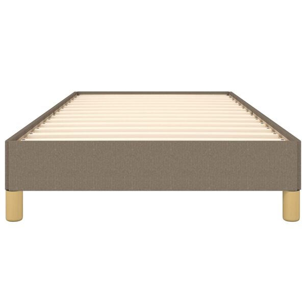 vidaXL Σκελετός Κρεβατιού Χωρίς Στρώμα Taupe 80x200 εκ. Υφασμάτινο