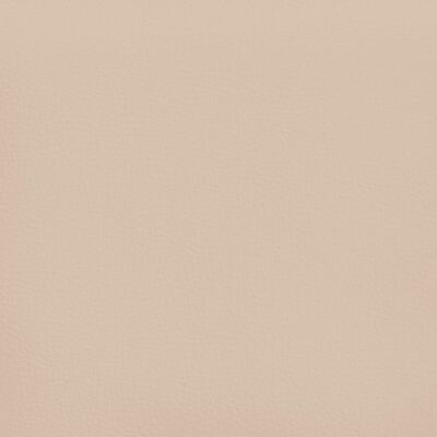 vidaXL Κεφαλάρι με Πτερύγια Καπουτσίνο 183x16x118/128 εκ. Συνθ. Δέρμα