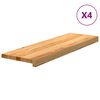 vidaXL &Pi;&alpha;&tau;ά&kappa;&iota;&alpha; &Sigma;&kappa;ά&lambda;&alpha;&sigmaf; 4 &tau;&epsilon;&mu;. &Alpha;&nu;&omicron;&iota;&chi;&tau;ό &Kappa;&alpha;&phi;έ 80x30x2 cm &Xi;ύ&lambda;&omicron; &Delta;&rho;&upsilon;ό&sigmaf;