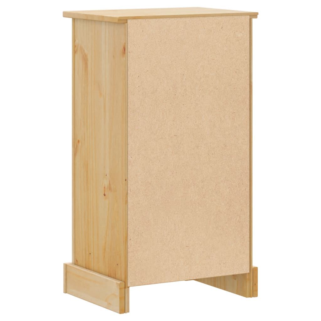 vidaXL Ντουλάπι Μπάνιου Corona 45x33x80 εκ. από Μασίφ Ξύλο Πεύκου