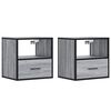 vidaXL &Epsilon;&pi;ί&tau;&omicron;&iota;&chi;&alpha; &kappa;&omicron;&mu;&omicron;&delta;ί&nu;&alpha; 2 &tau;&epsilon;&mu;ά&chi;&iota;&alpha; &Gamma;&kappa;&rho;&iota; Sonoma 40x31x39,5 cm