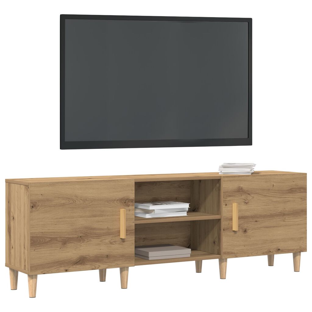 vidaXL Βάση τηλεόρασης σε Artisan Oak - 150x30x50 εκ - Κατασκευασμένη από τεχνικό ξύλο
