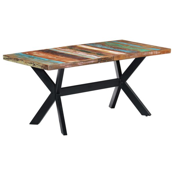 vidaXL Τραπεζαρία 160 x 80 x 75 εκ. από Μασίφ Ανακυκλωμένο Ξύλο