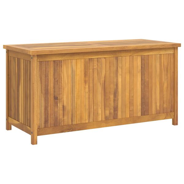 vidaXL Μπαούλο Κήπου 114 x 50 x 58 εκ. από Μασίφ Ξύλο Teak