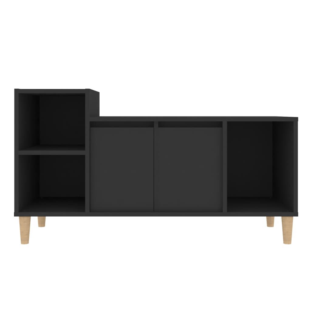 vidaXL Έπιπλο Τηλεόρασης Μαύρο 100x35x55 εκ. Επεξ. Επεξεργασμένο Ξύλο