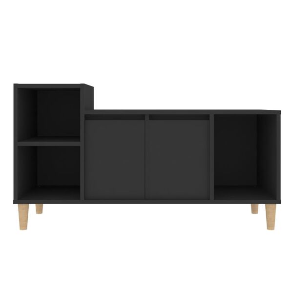 vidaXL Έπιπλο Τηλεόρασης Μαύρο 100x35x55 εκ. Επεξ. Επεξεργασμένο Ξύλο