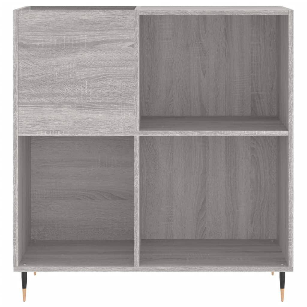 vidaXL Δισκοθήκη Γκρι Sonoma 84,5 x 38 x 89 εκ. από Επεξεργασμένο Ξύλο
