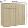 vidaXL Μπουφές Sonoma Δρυς 160 x 36 x 75 εκ. από Επεξ. Ξύλο