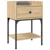 vidaXL Κομοδίνο Sonoma Δρυς 40,5 x 31 x 60 εκ. από Επεξεργασμένο Ξύλο